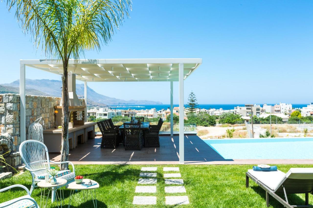 Villa Anemeli - Luxury Pool Villa With Gorgeous Seaview Kissamos Exterior photo