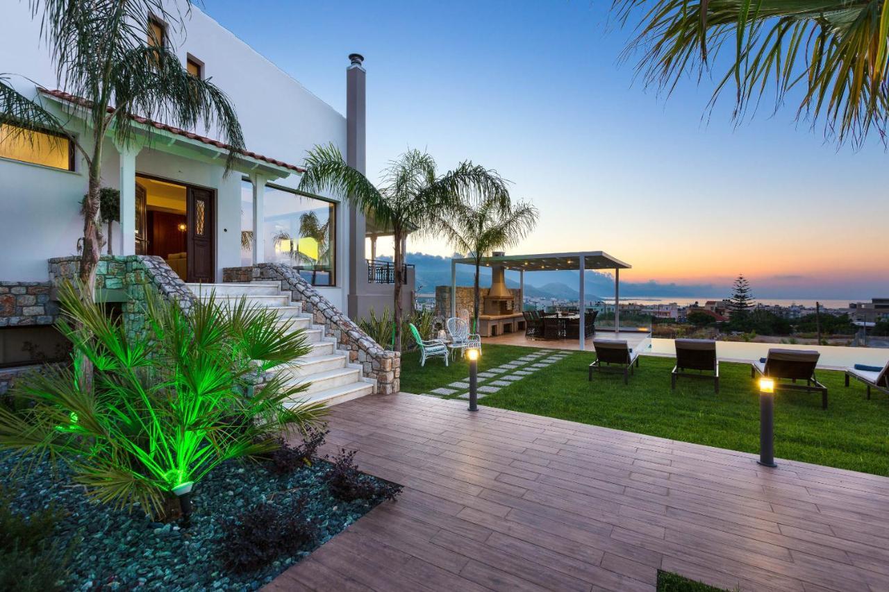 Villa Anemeli - Luxury Pool Villa With Gorgeous Seaview Kissamos Exterior photo