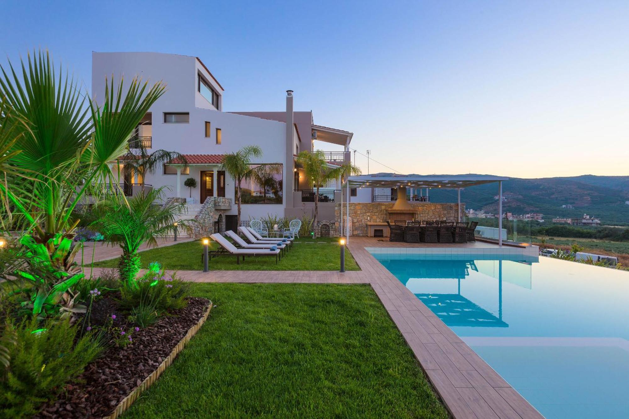 Villa Anemeli - Luxury Pool Villa With Gorgeous Seaview Kissamos Exterior photo
