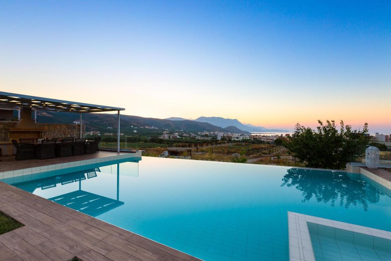 Villa Anemeli - Luxury Pool Villa With Gorgeous Seaview Kissamos Exterior photo